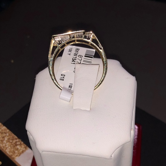 10k solid gold real si diamond ring FREE APPRAISAL not plated not CZ stunning! - Picture 5 of 10
